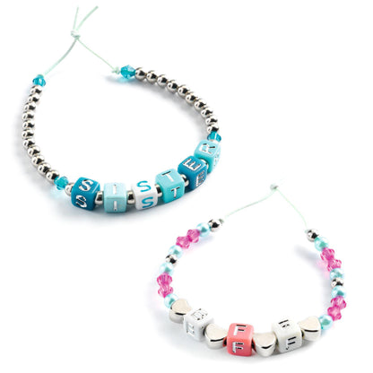 Silver Alphabet Beads