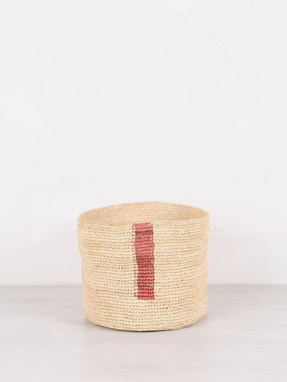 Large Handmade Raffia Basket - 5 patterns available