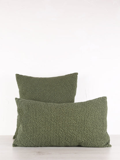 Maia Recycled Cotton Cushion - Eucalyptus - 2 Sizes Available