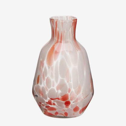 Speckled Glass Jug - Rusted Red