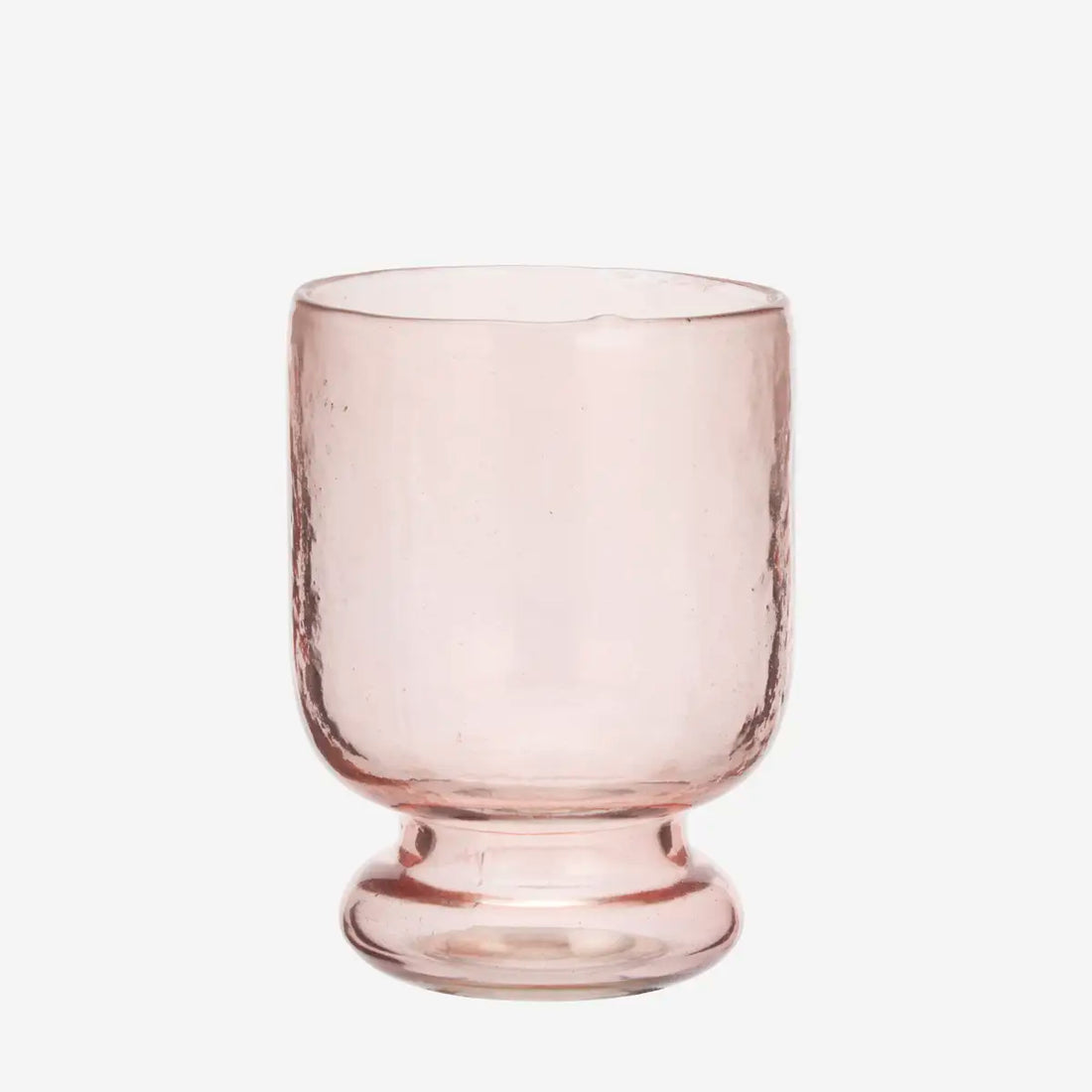Hammered Drinking Glass - Light Peach