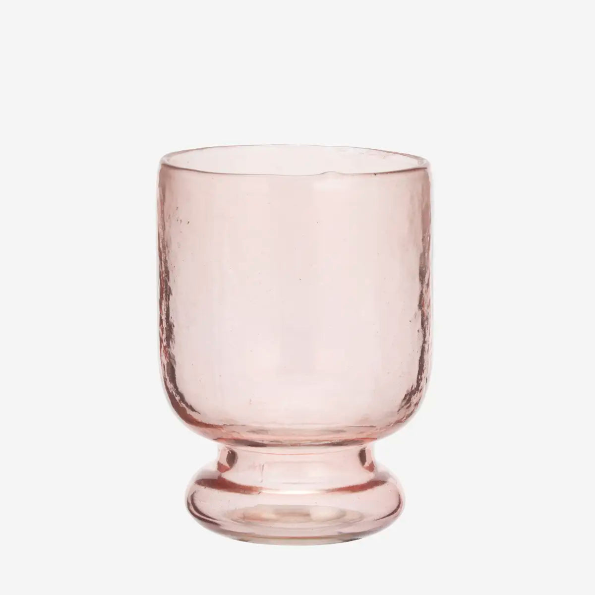 Hammered Drinking Glass - Light Peach