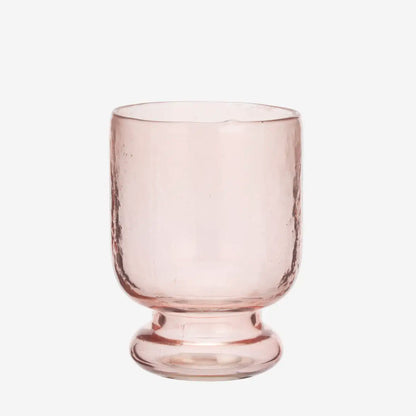 Hammered Drinking Glass - Light Peach
