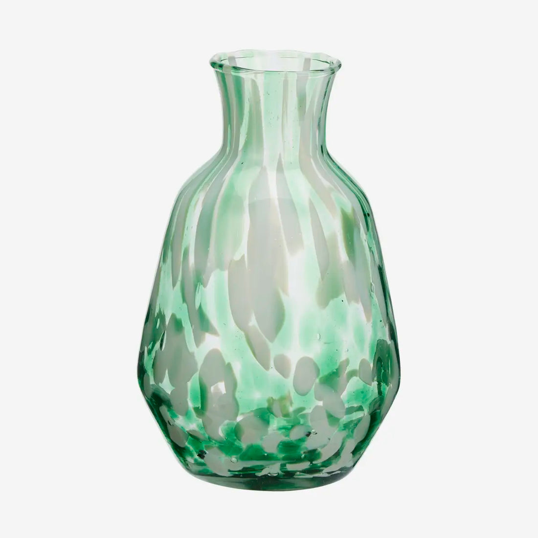 Speckled Glass Jug - Green