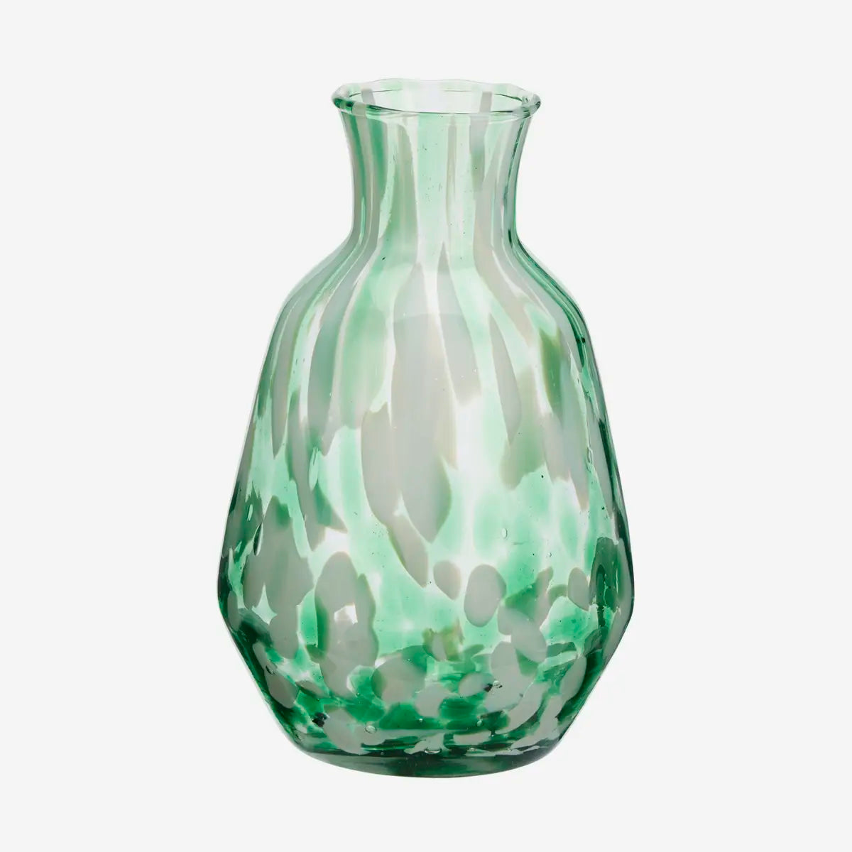 Speckled Glass Jug - Green