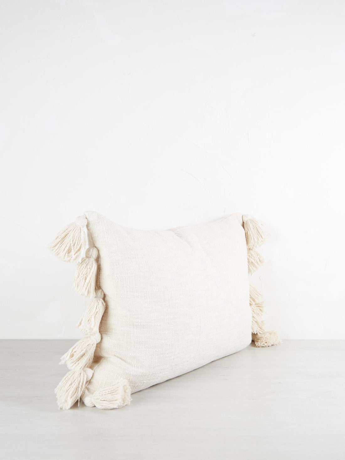 Cushion With Tassels - Off White