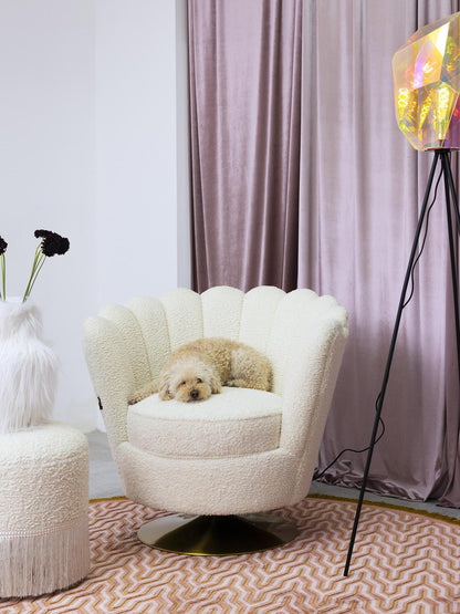 Mother Of All Shells Lounge Chair - Teddy, Natural