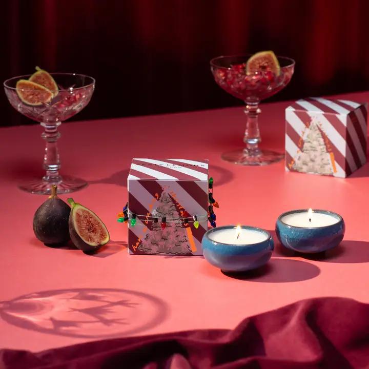 Sparkle Season: Cracking Christmas Tea Lights - Set Of 2