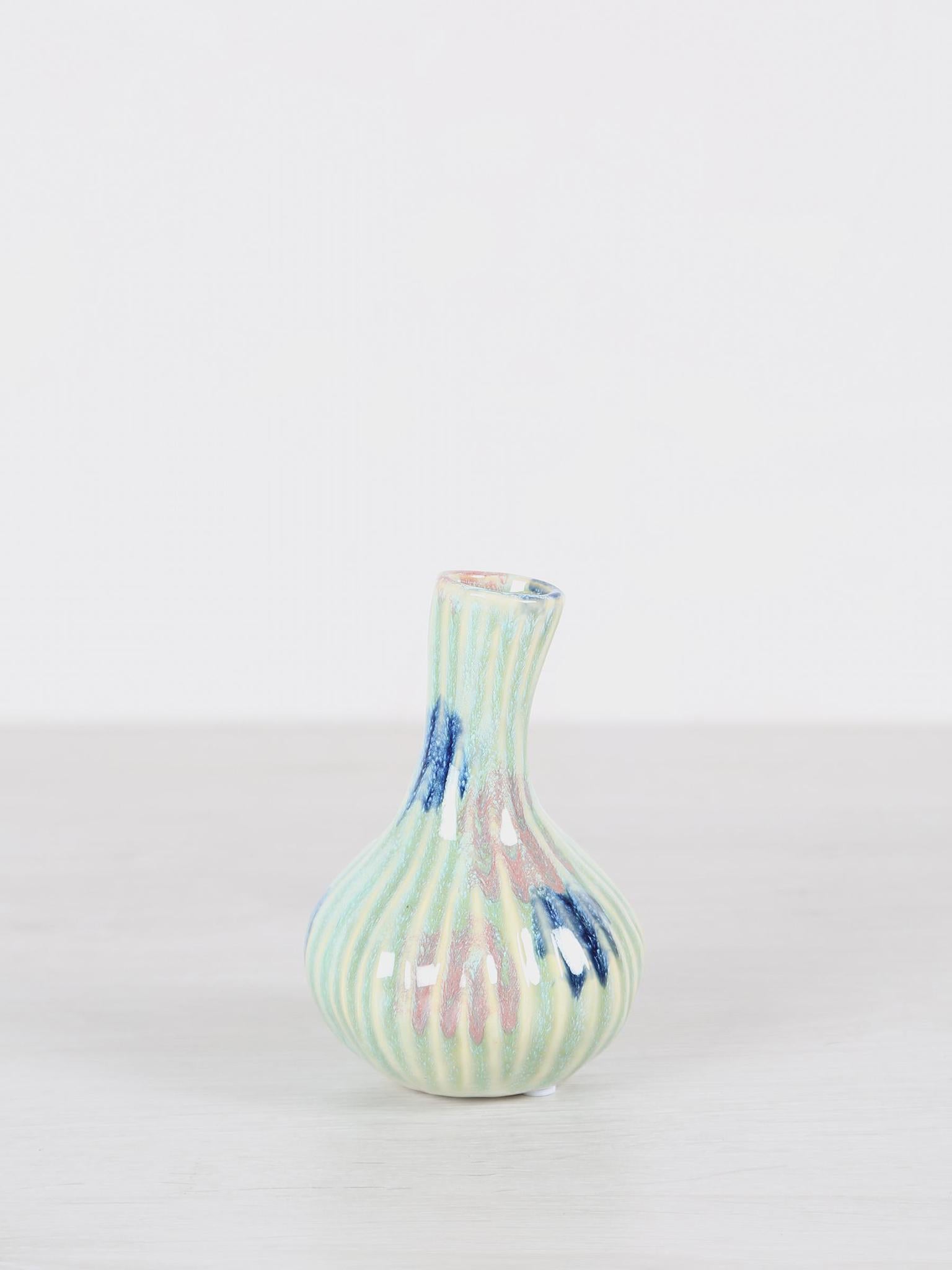 Jaclyne Ceramic Garlic Shaped Vase - Green