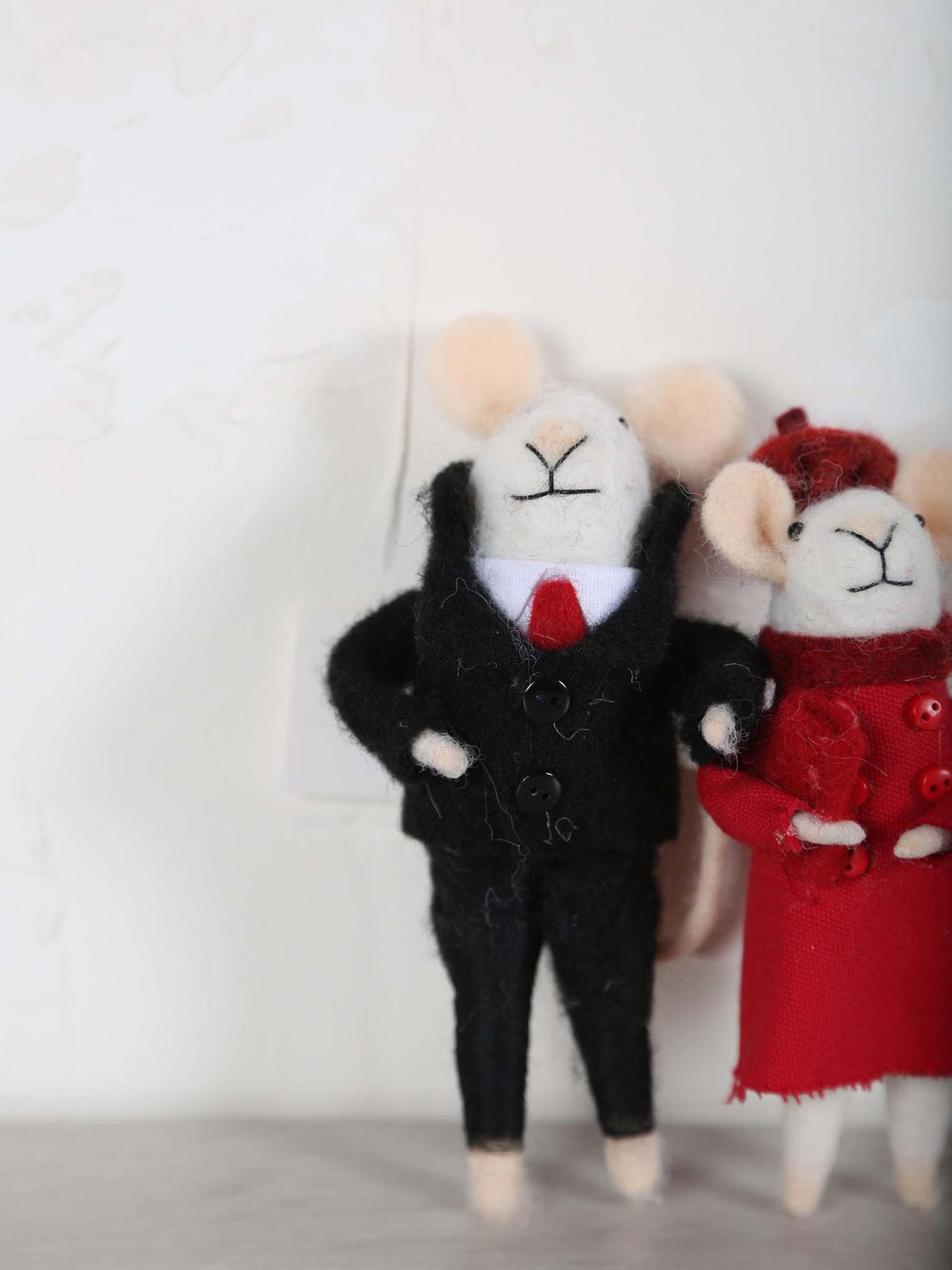 Charles &amp; Camilla Felt Mice- 2 Options Available