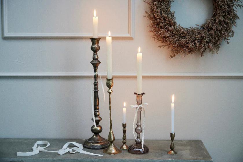 Ingrid candlestick - Brass