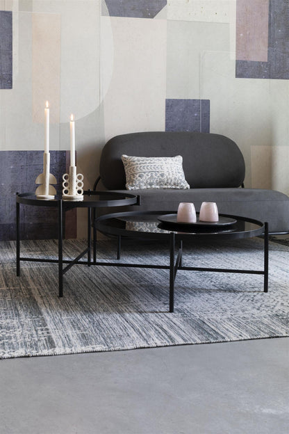 Li Glass &amp; Metal Coffee Table