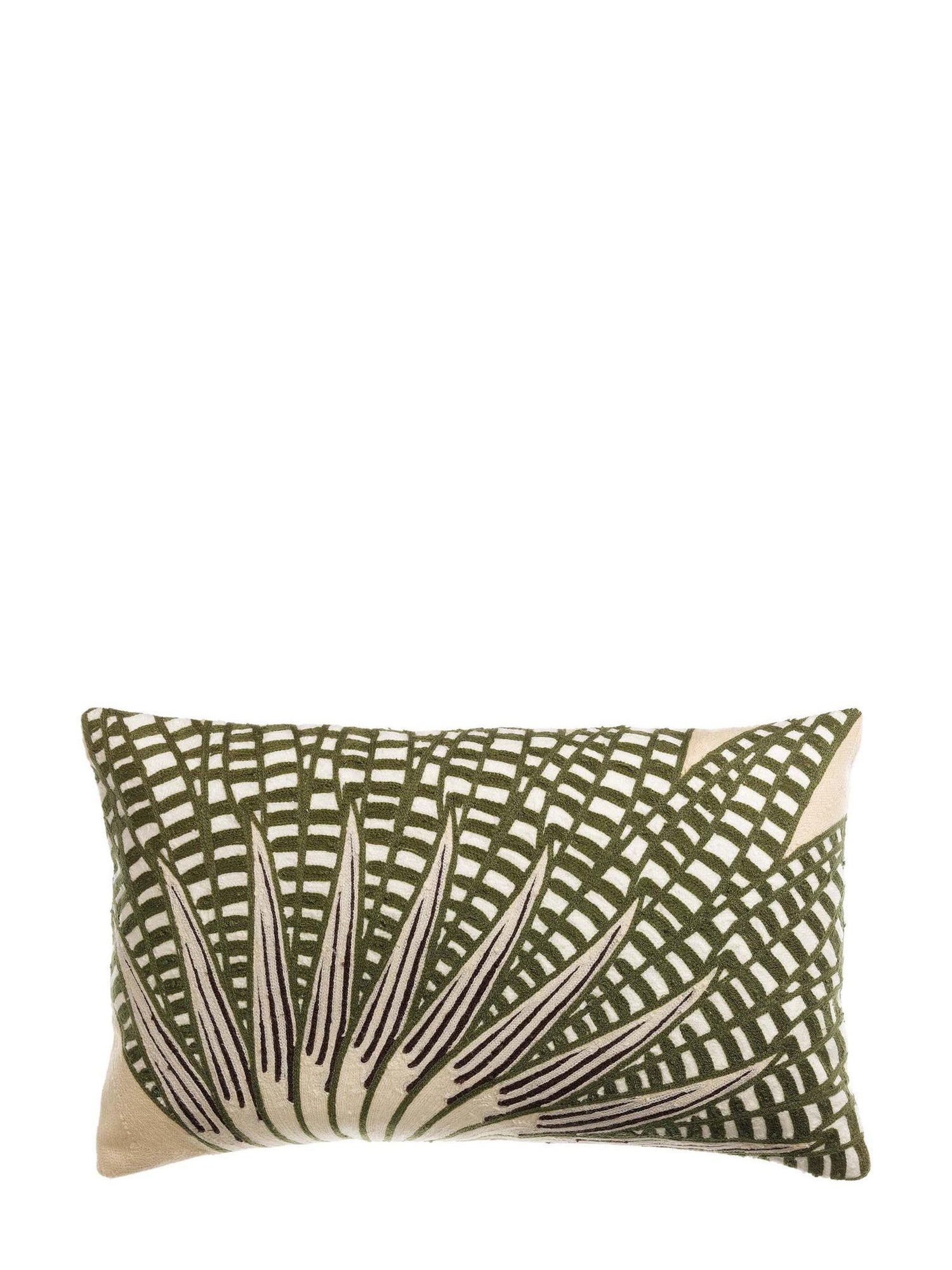 Embroidered Patterned Cushion - Ewan - 3 Colours Available