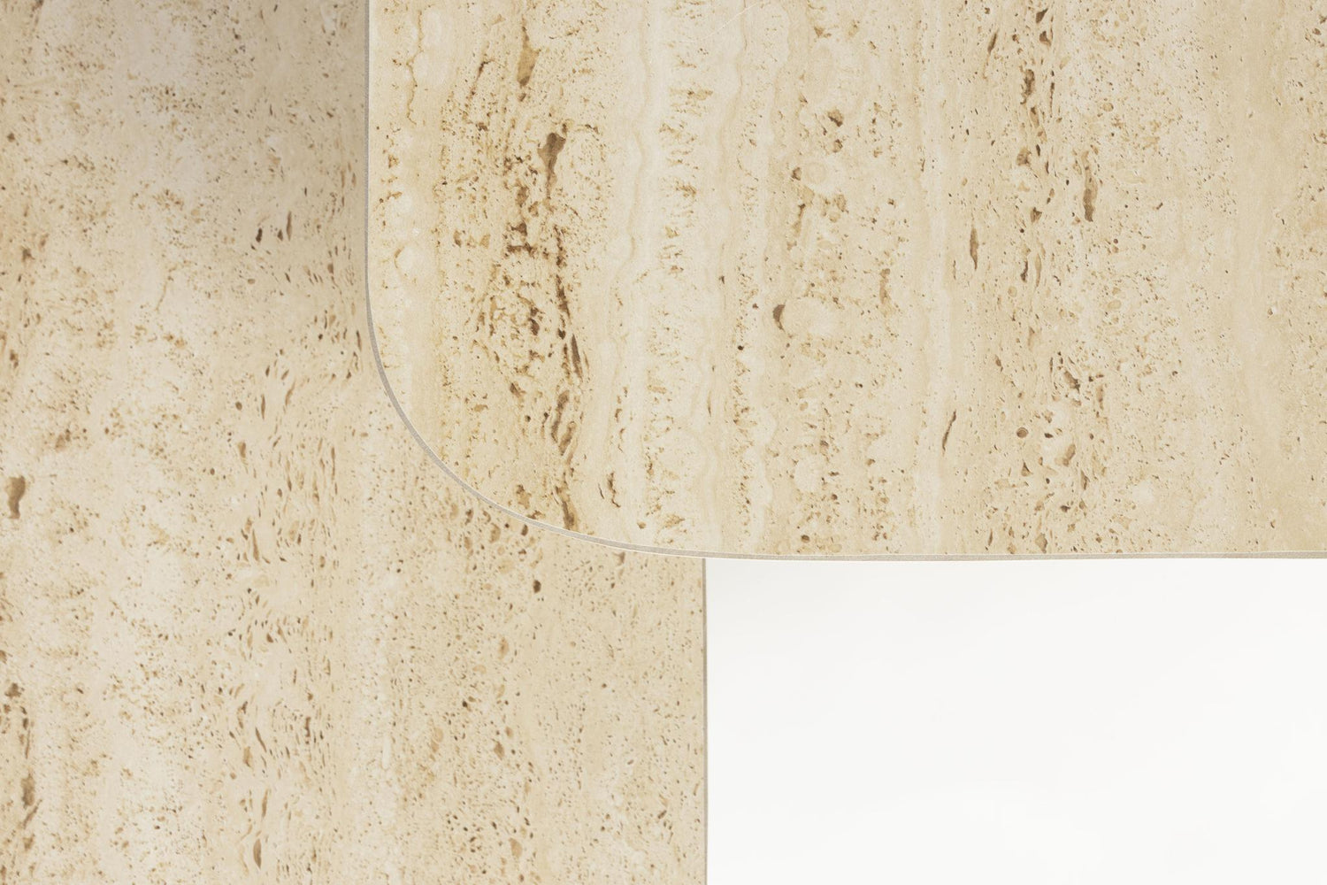 Baru Set of 2 Travertine Side Tables