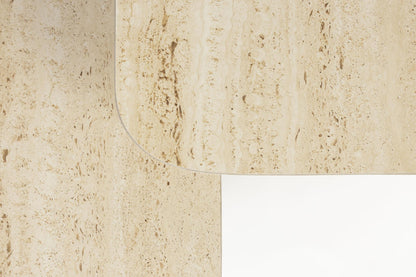 Baru Set of 2 Travertine Side Tables