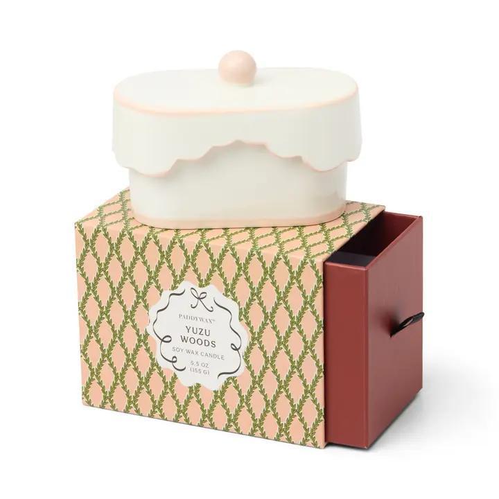 Cherie Ceramic Dish Candle - Smoked Pistachio
