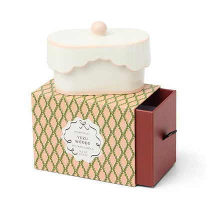 Cherie Ceramic Dish Candle - Smoked Pistachio