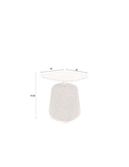 Shelley Upholstered Side Table - 2 Colours Available