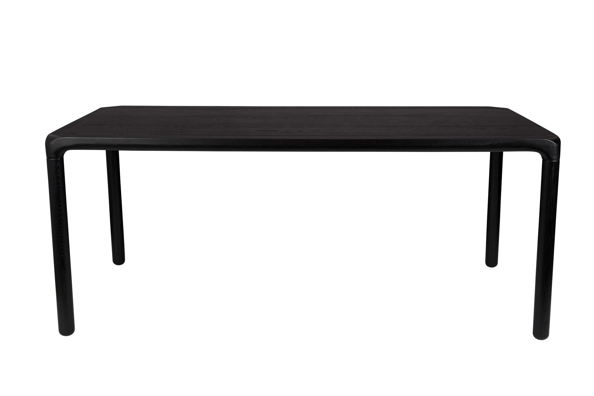 Storm Ash Wooden Dining Table - Black - 3 Sizes Available