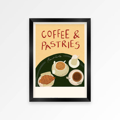 Coffee &amp; Pastries in Paris Print