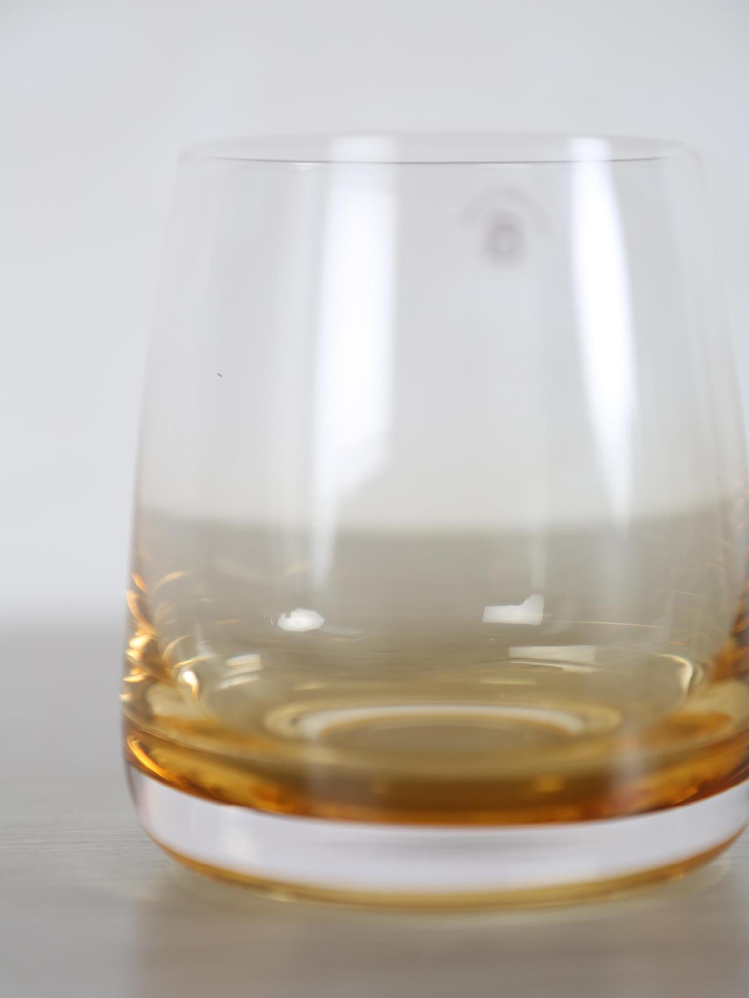 Amber Mouthblown Tumbler