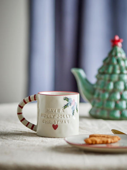 White Bloomingville Jovida Cup, Nature, Stoneware, with &
