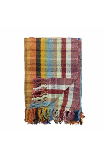 Elmy Throw - Striped - Recycled Cotton - Bold Tones