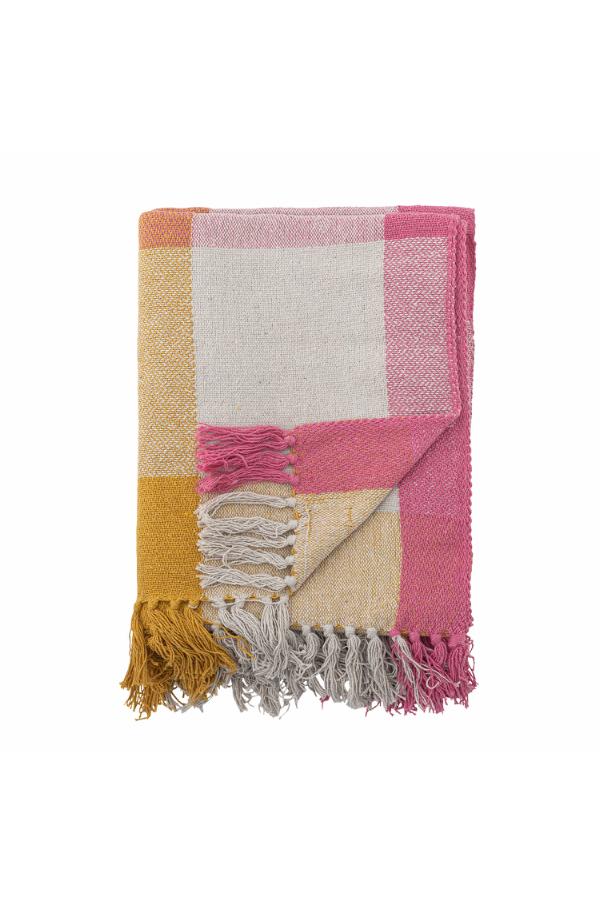 Hadley Throw  - Recycled Cotton - Bright Gingham