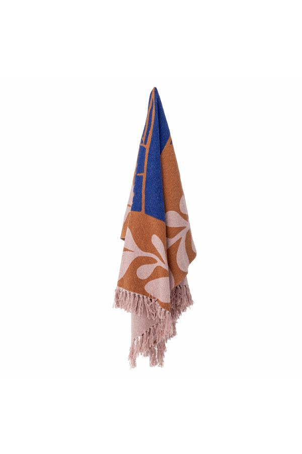 Atle Throw  - Recycled Cotton - Swirled Bright Geometrics