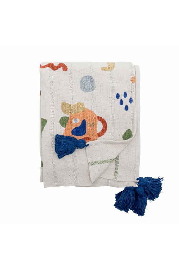 Sylvie Throw  - Recycled Cotton - Soft Motifs