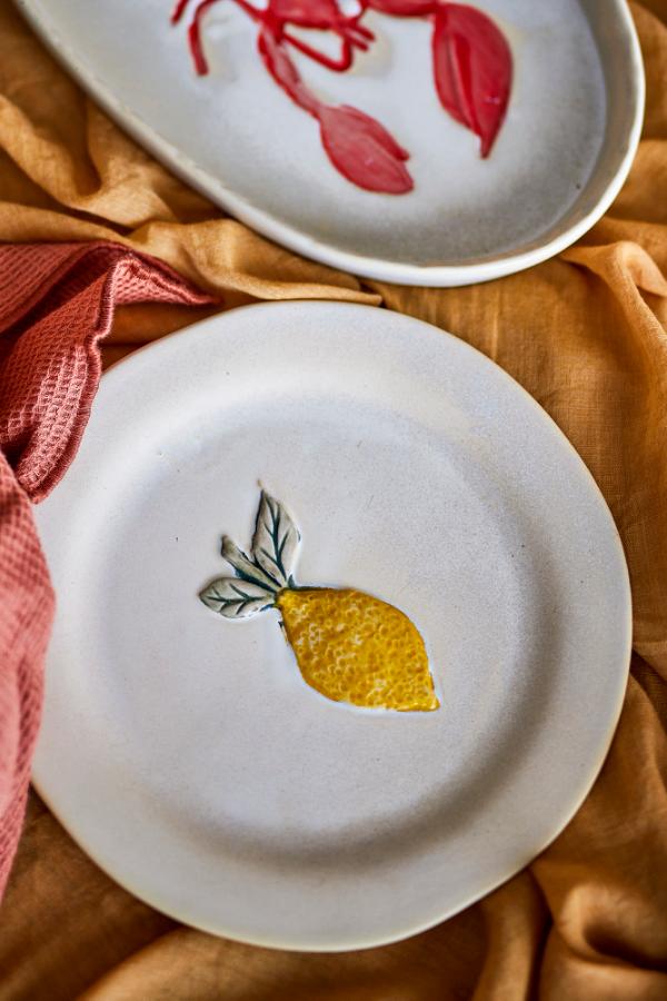Hadden Plate - Lemon - Stoneware