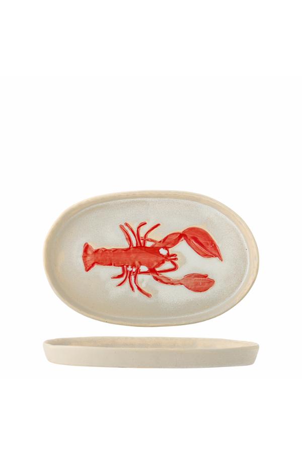 Hadden Serving Plate - Red Lobster - Stoneware