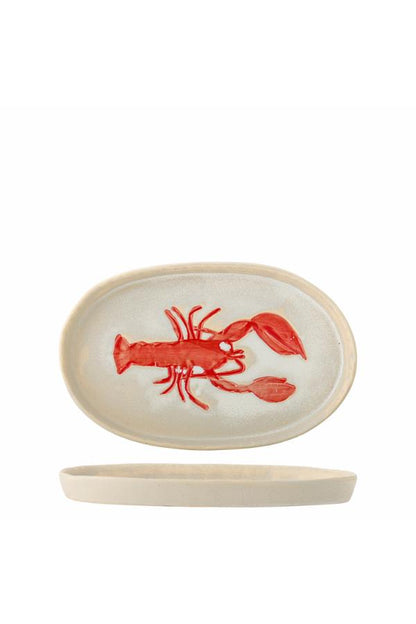Hadden Serving Plate - Red Lobster - Stoneware