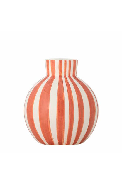 Fian Round Vase -  Orange Stripe