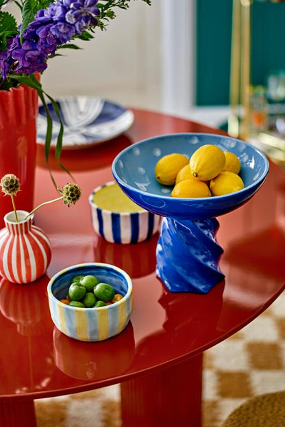 Fian Round Vase -  Orange Stripe