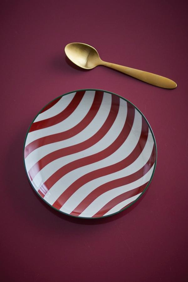 Candy Stripe &amp; Jolly Wave - Side Plate Set of 2