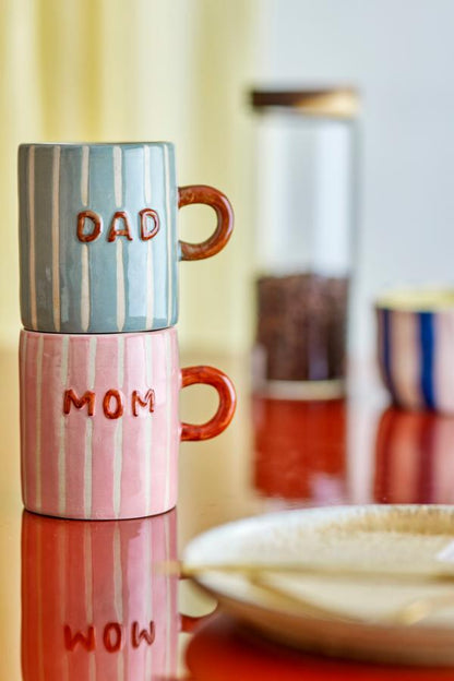 Ceramic Striped Mug - For Dad