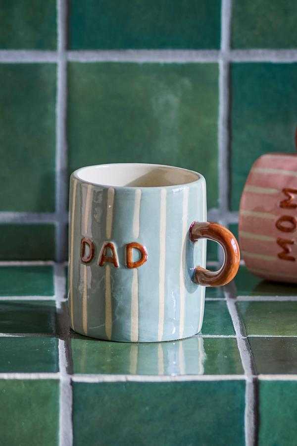 Ceramic Striped Mug - For Dad