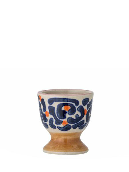 Eviaya Egg Cup - Patterned - 3 Patterns Available - Blue, Pink, ochre