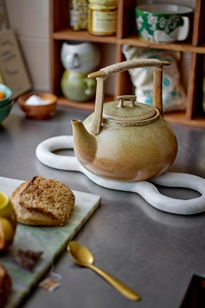 Vivien Marble Trivet - Green