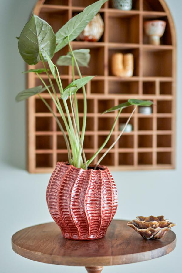 Callon Textured Vase - Rose - Stoneware