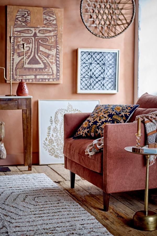 Maris Brass Textured Side Table