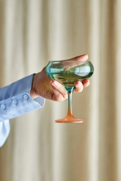 Signe Cocktail Glass - Teal, Sienne
