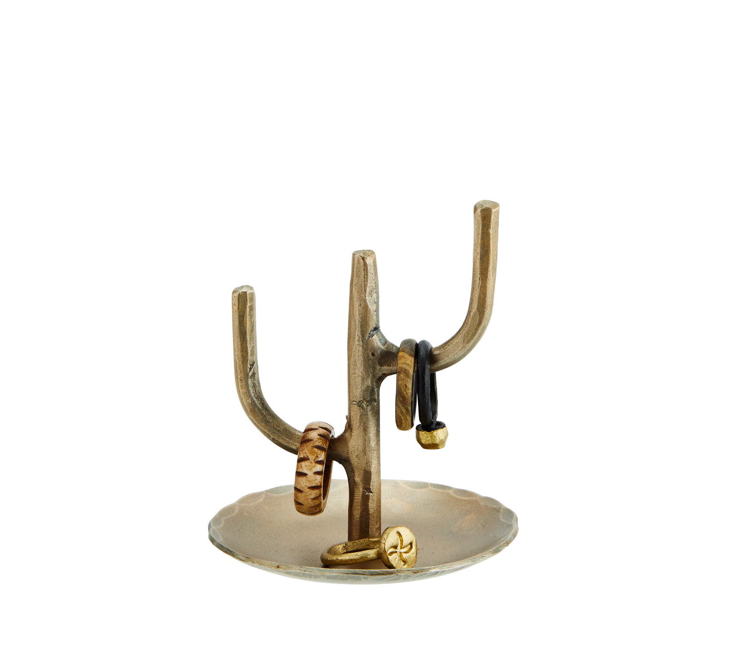 Hand Forged Layered Jewellery Stand - Brass