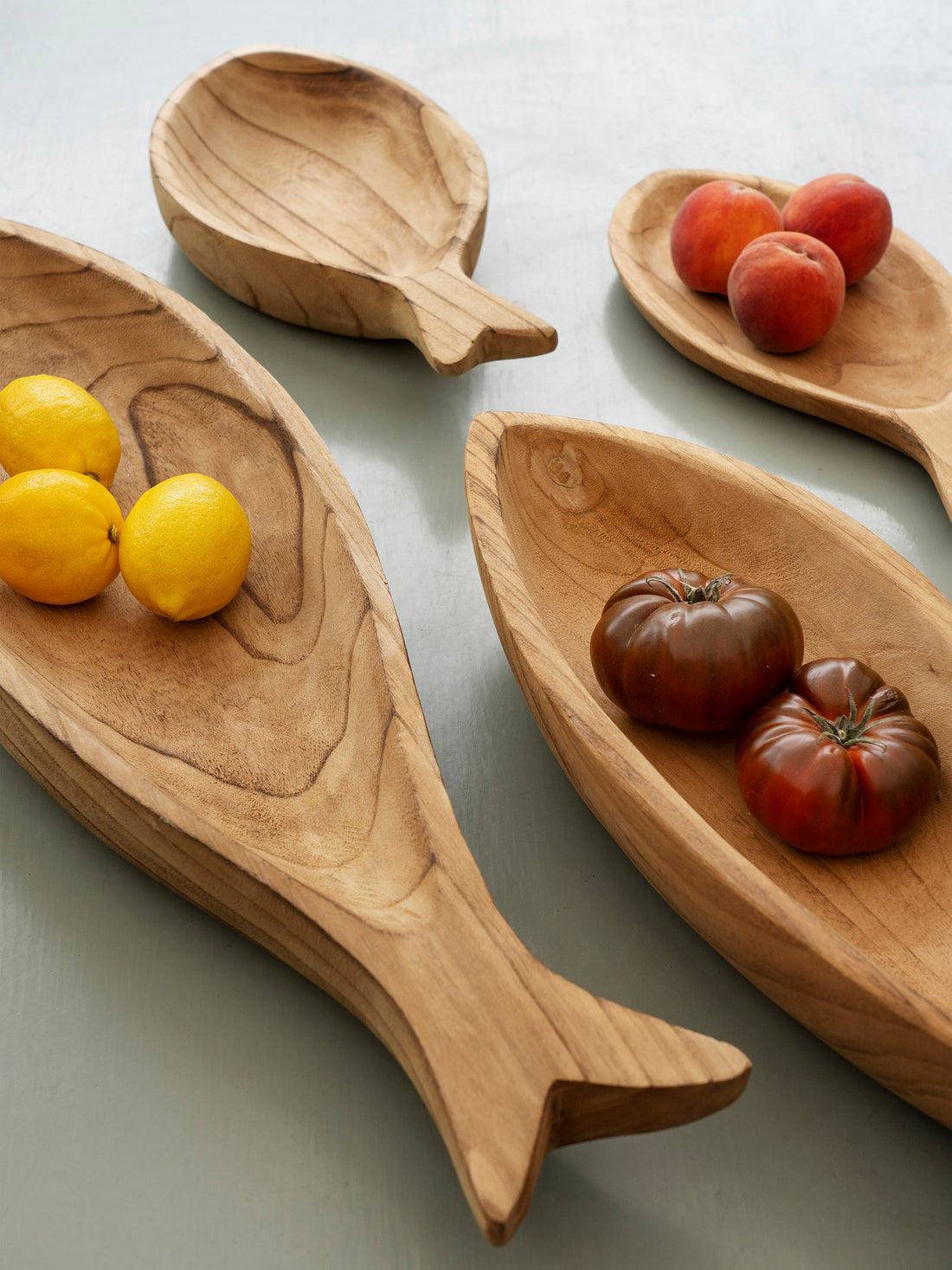 Acacia Wooden Fish Shaped Tray