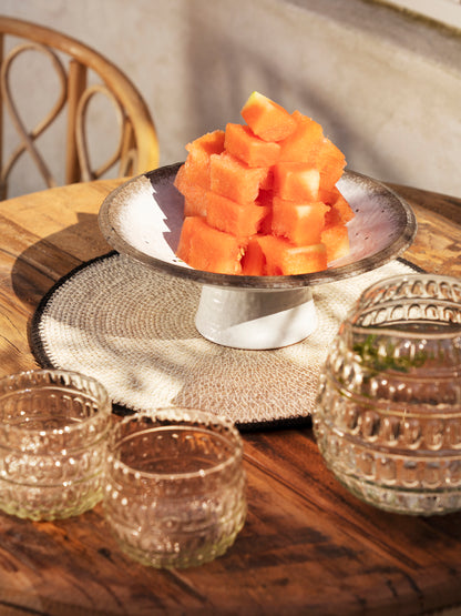 Glass Serving Jug- Dotted Texture