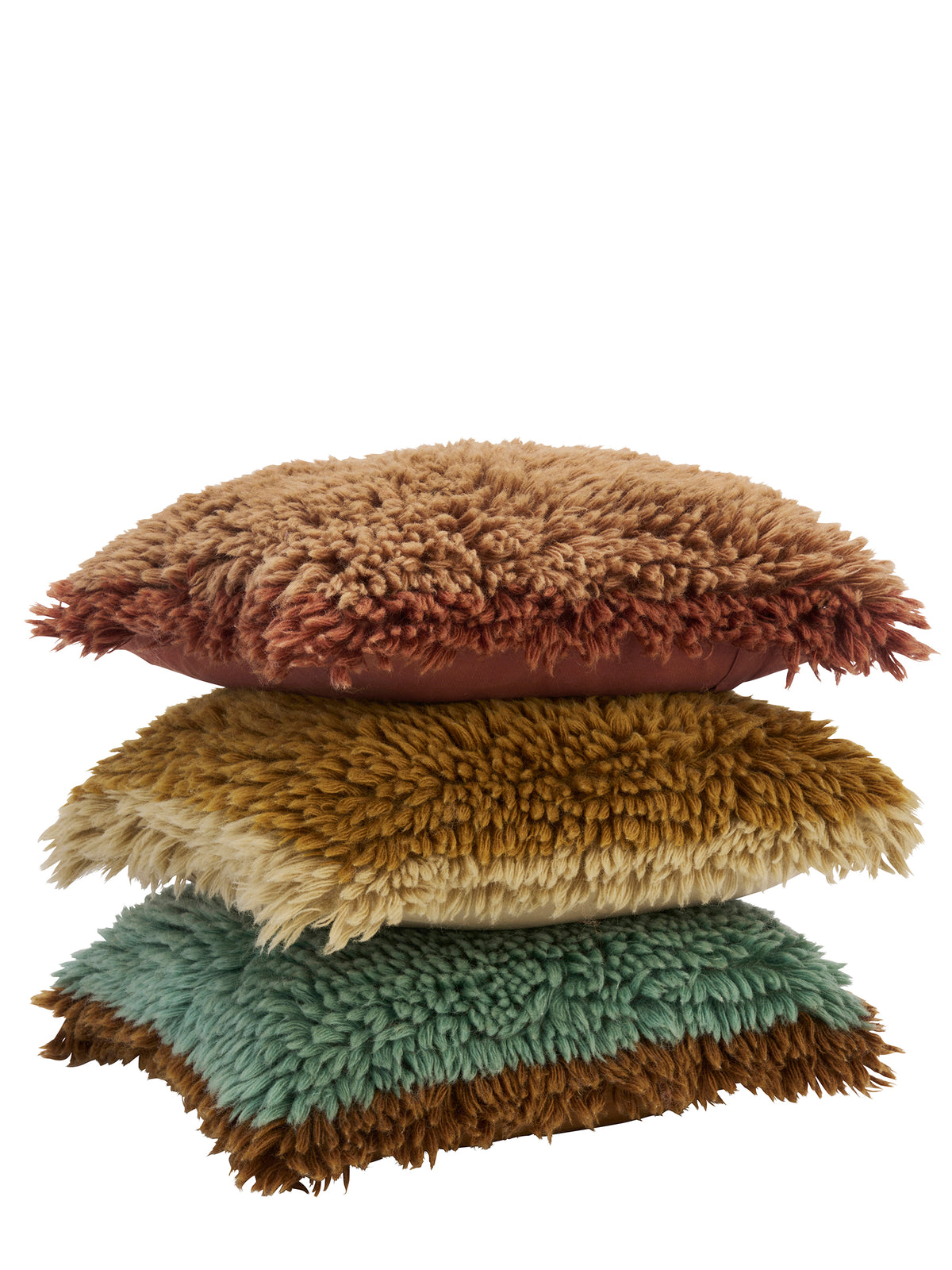 Natural Wool Cushion - Mustard, Beige