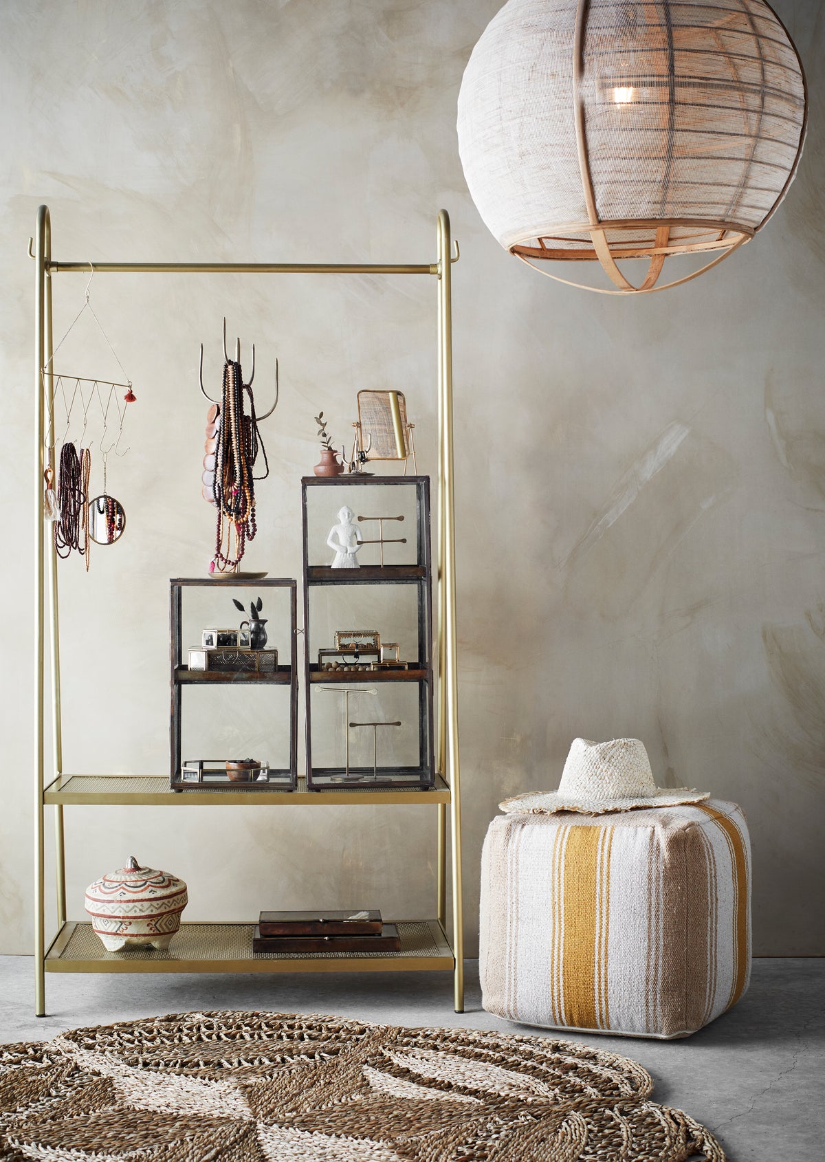 Hand Forged Brass Jewellery Stand