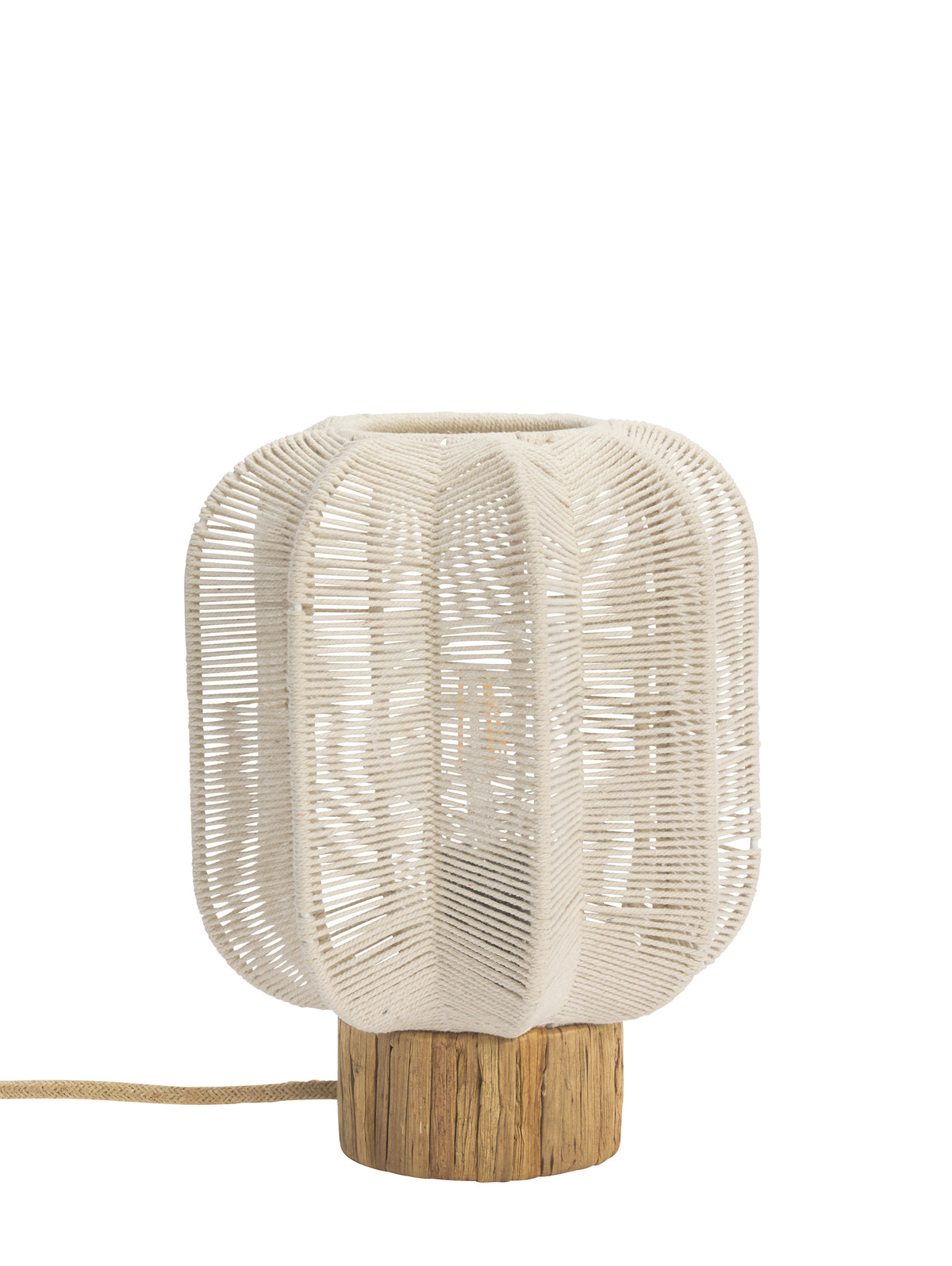 Cotton rope table lamp