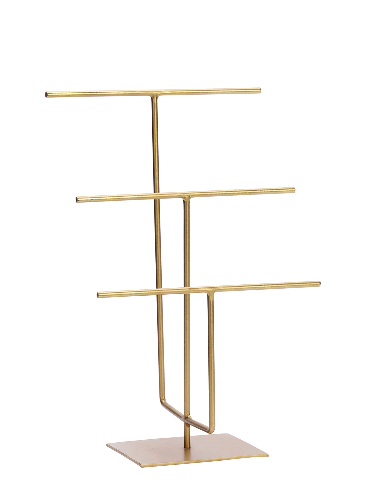 Tiered Forged Layered Jewellery Stand - Brass